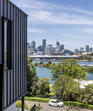 Sight lines from Balmain to Sydney.